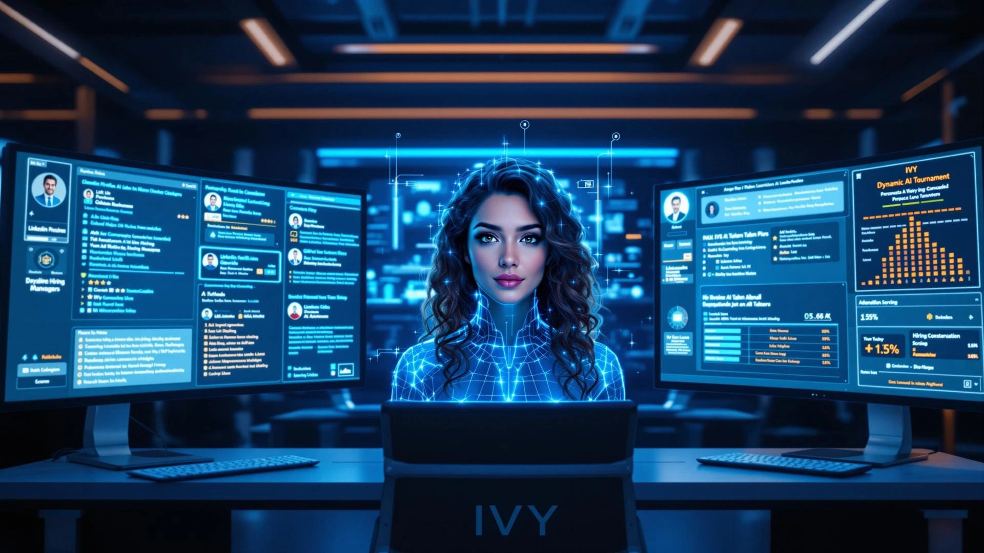 AI recruitment platform interface showing job management, candidate pipeline, and hiring workflows built for a US SaaS founder